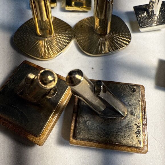 Vintage Cufflinks Bundle Of Four (4) Sets Good Quality Used Condition - Picture 9 of 11